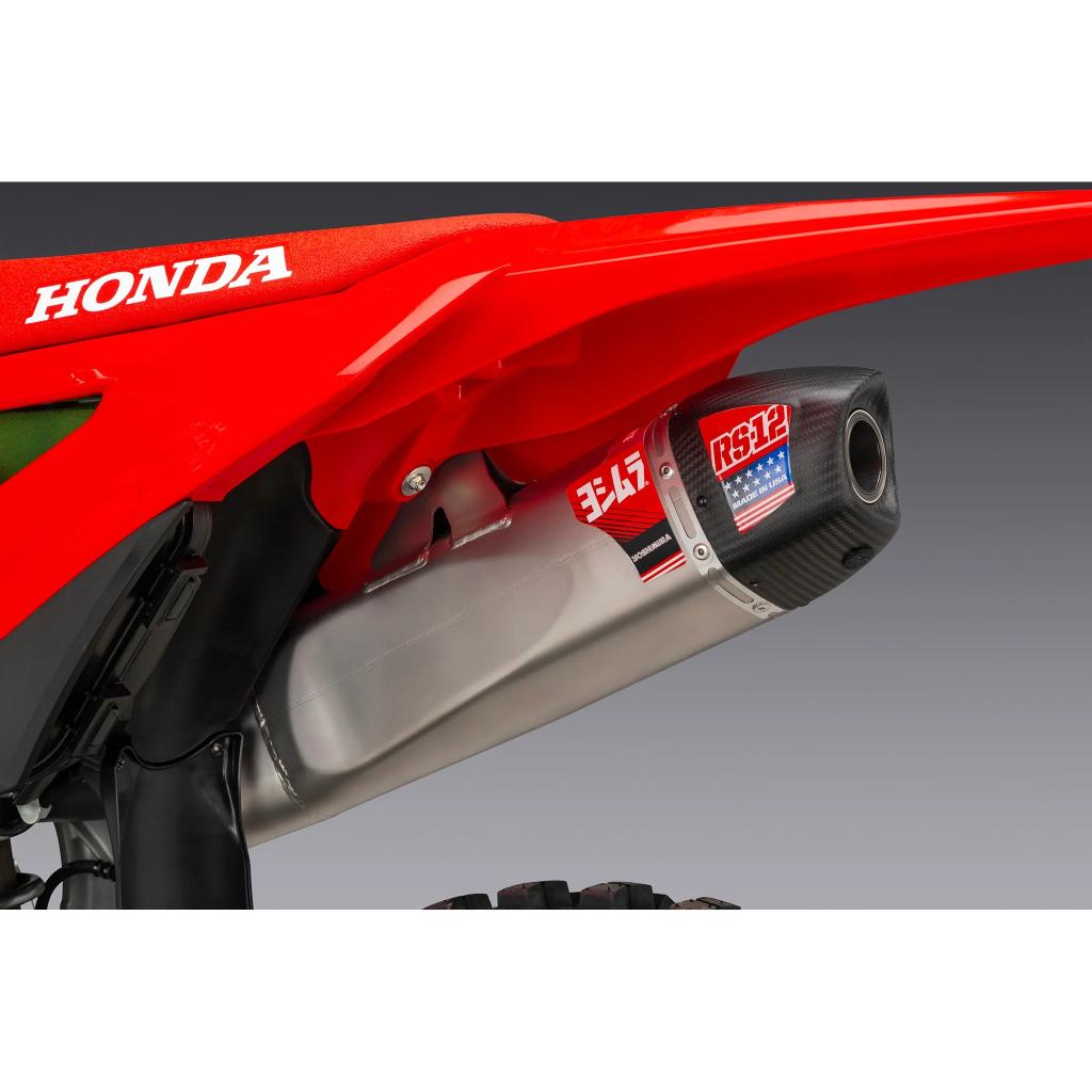 Yoshimura RS - 12 Slip - On Stainless Steel Muffler for 2025+ Honda CRF250R/RX | 228462S520 - MojoMotoSport.com
