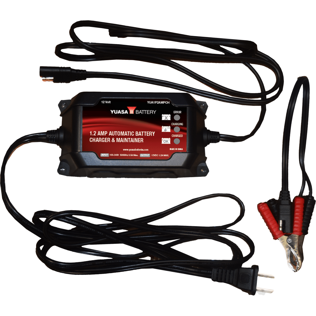 Yuasa 1.2 Amp Charger & Maintainer (12v) - MojoMotoSport.com