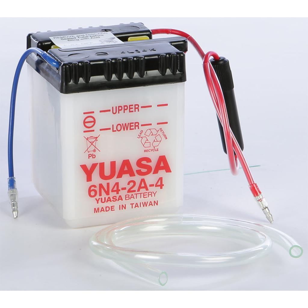 Yuasa Battery 6N4 2A 4 Conventional - MojoMotoSport.com