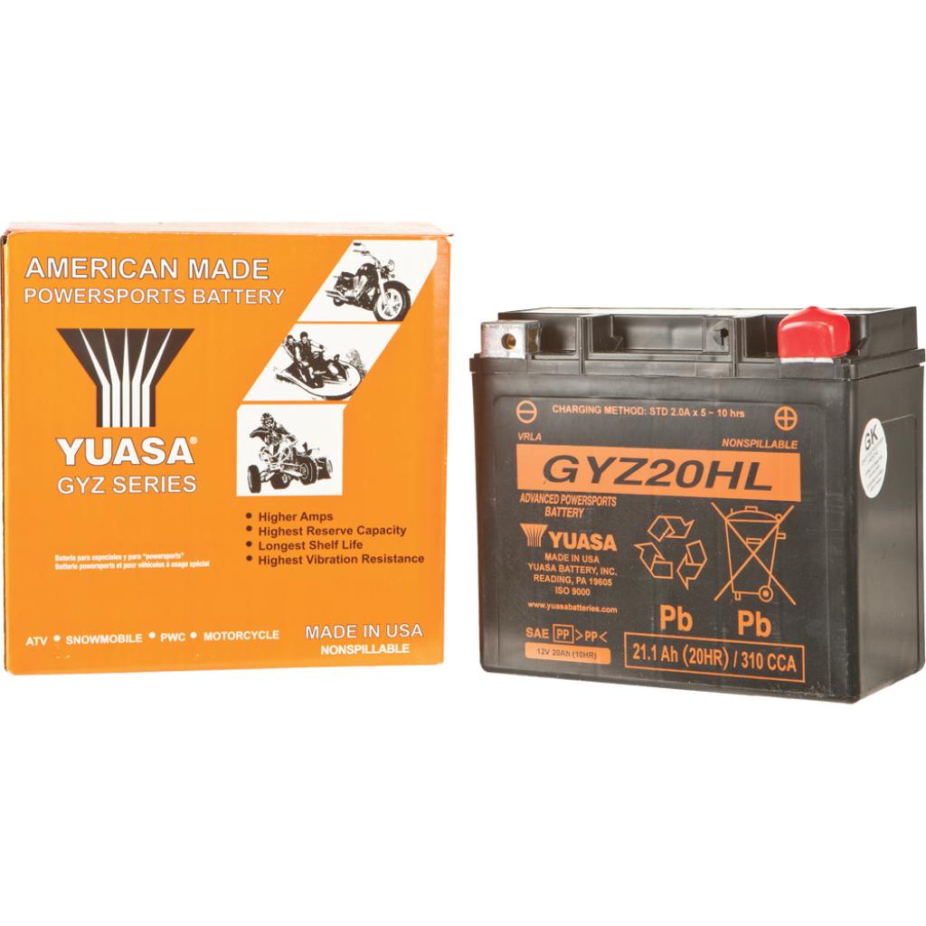 Yuasa Battery GYZ20hl Sealed Factory Activated - MojoMotoSport.com
