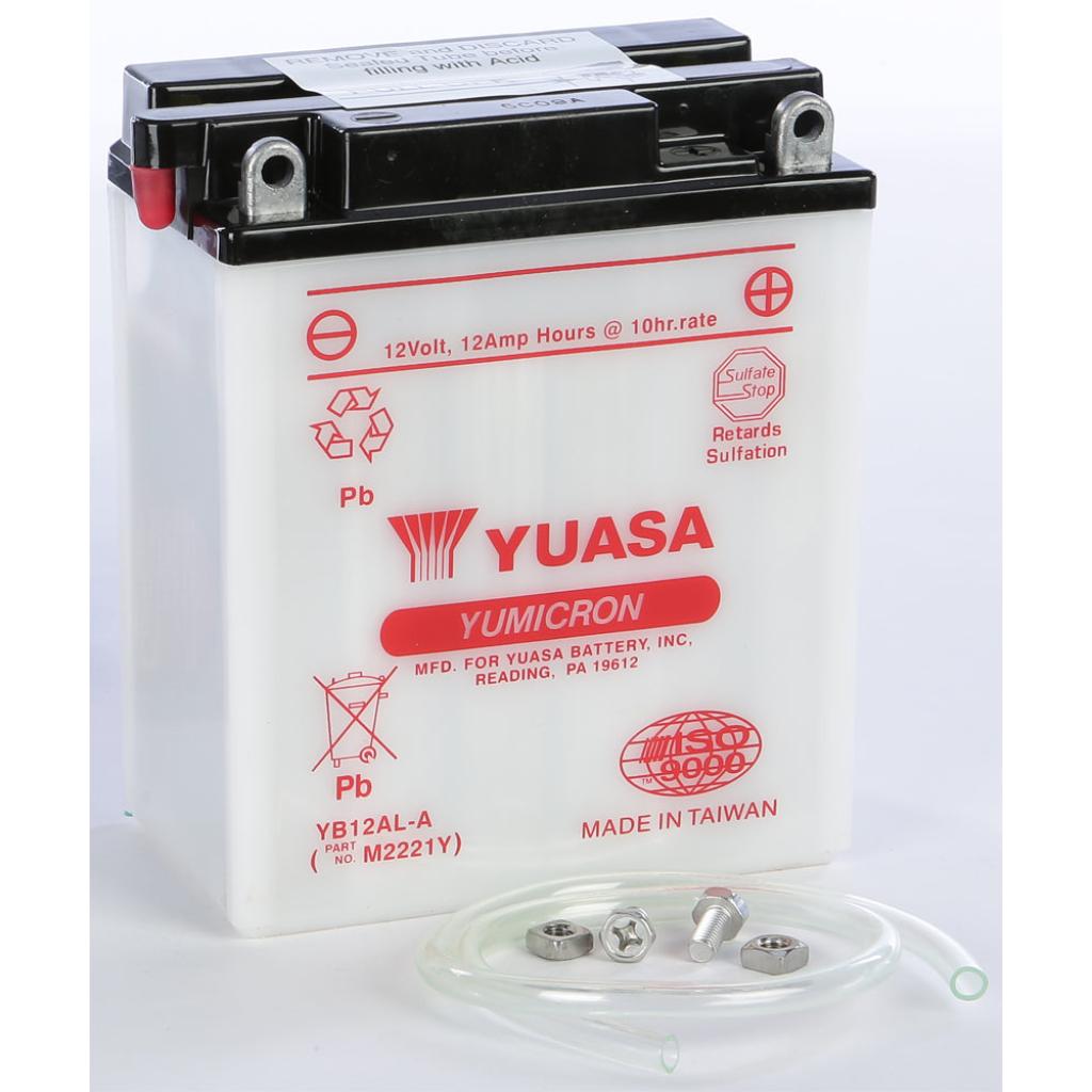 Yuasa Battery Yb12al A Conventional - MojoMotoSport.com
