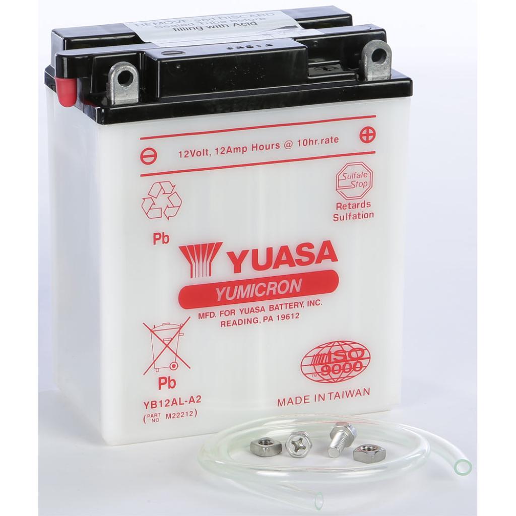 Yuasa Battery Yb12al A2 Conventional - MojoMotoSport.com