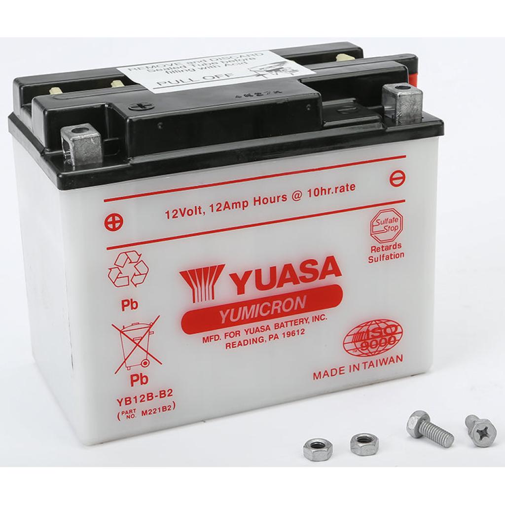 Yuasa Battery Yb12b B2 Conventional - MojoMotoSport.com