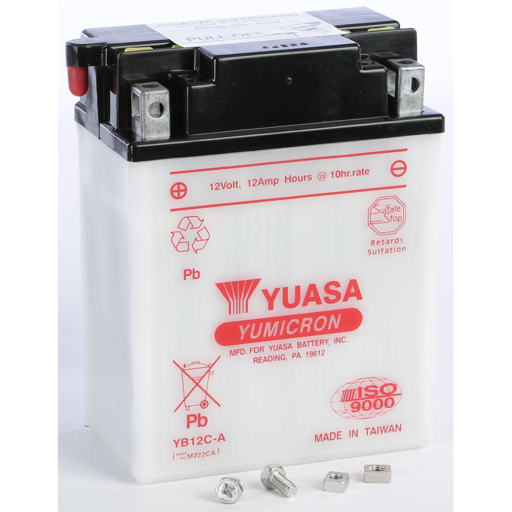 Yuasa Battery Yb12c A Conventional - MojoMotoSport.com