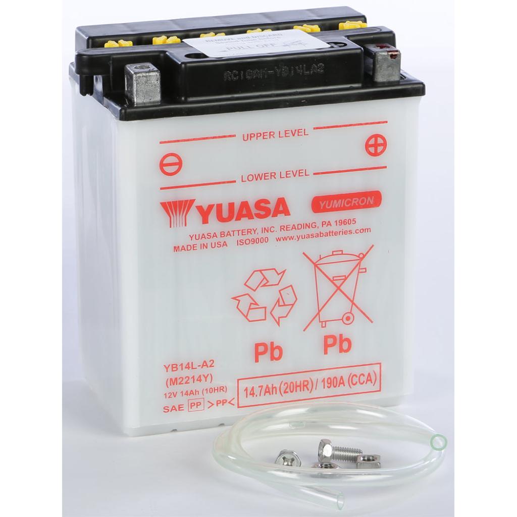 Yuasa Battery Yb14l A2 Conventional - MojoMotoSport.com