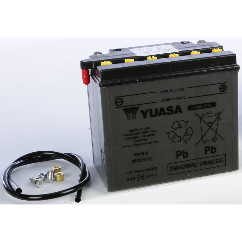 Yuasa Battery Yb16 B Conventional - MojoMotoSport.com