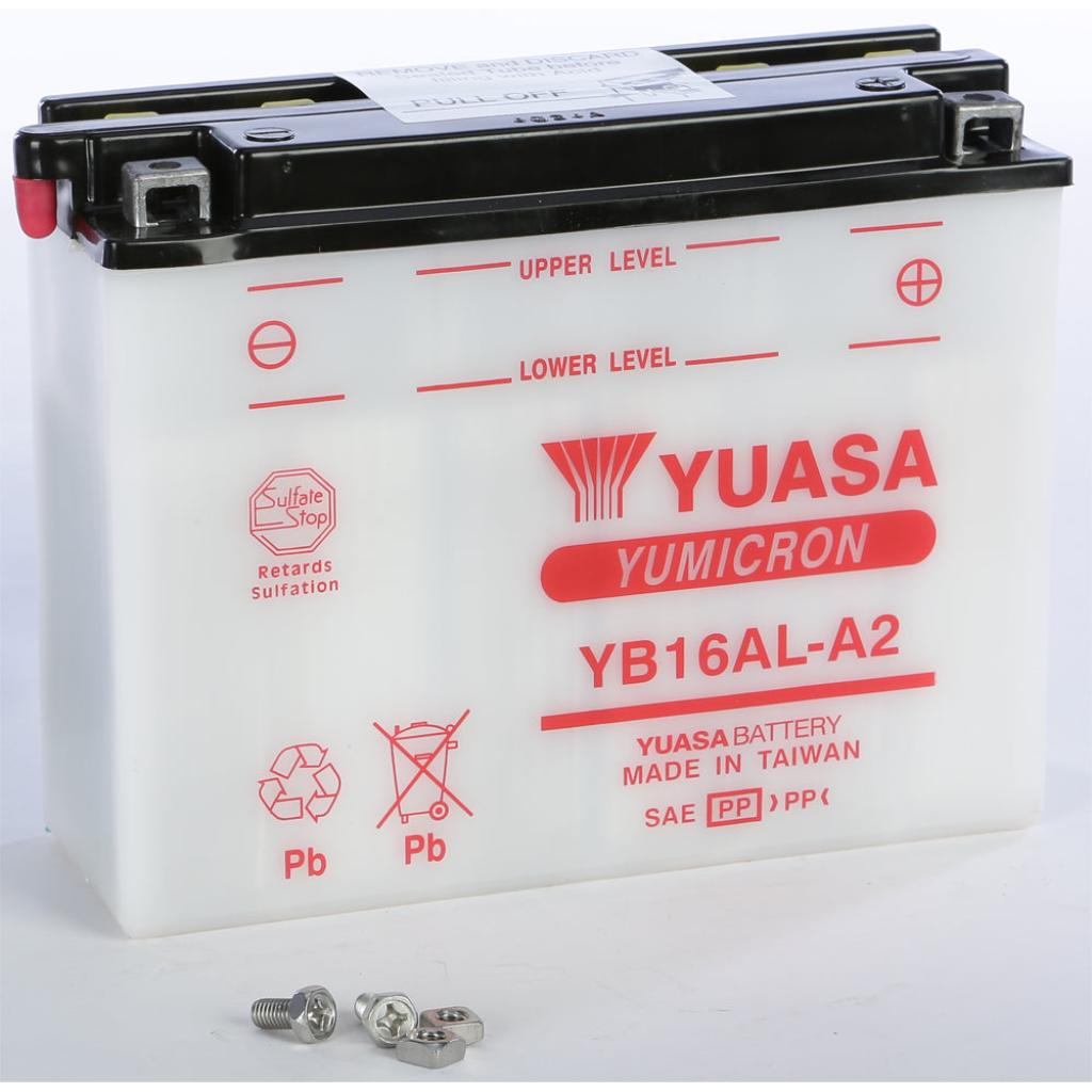 Yuasa Battery Yb16al A2 Conventional - MojoMotoSport.com