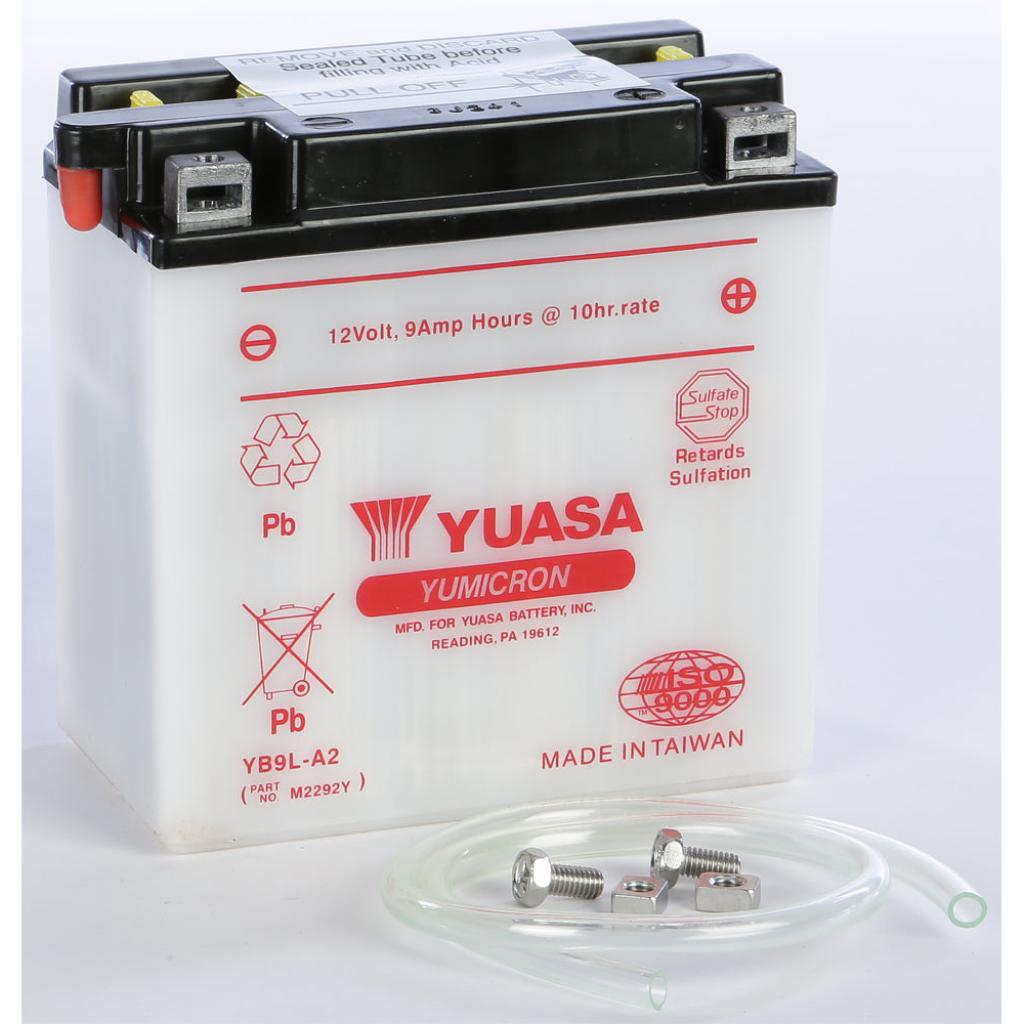 Yuasa Battery Yb9l A2 Conventional - MojoMotoSport.com