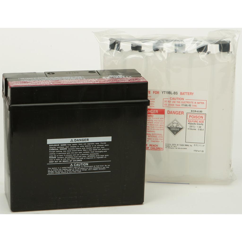 Yuasa Battery Yt19bl Bs Maintenance Free - MojoMotoSport.com