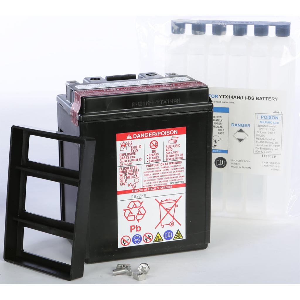 Yuasa Battery Ytx14ah Bs Maintenance Free - MojoMotoSport.com