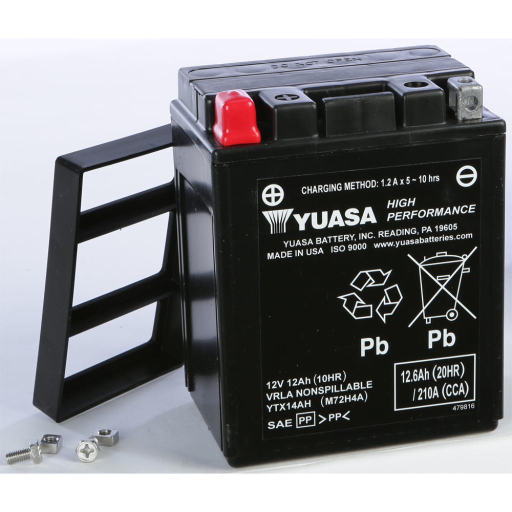 Yuasa Battery YTX14AH Sealed Factory Activated - MojoMotoSport.com