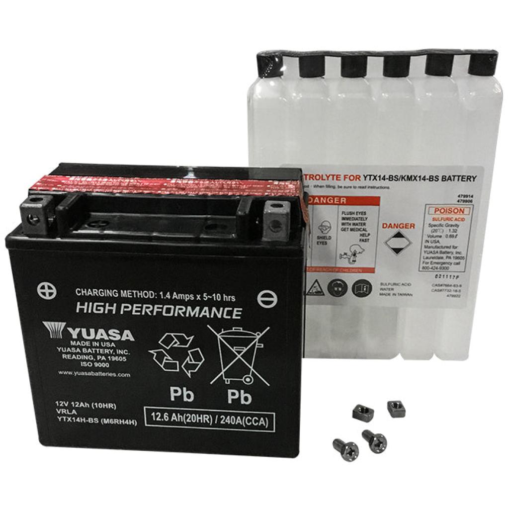 Yuasa Battery Ytx14h Bs Maintenance Free - MojoMotoSport.com