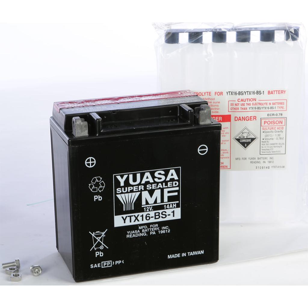 Yuasa Battery Ytx16 Bs 1 Maintenance Free - MojoMotoSport.com