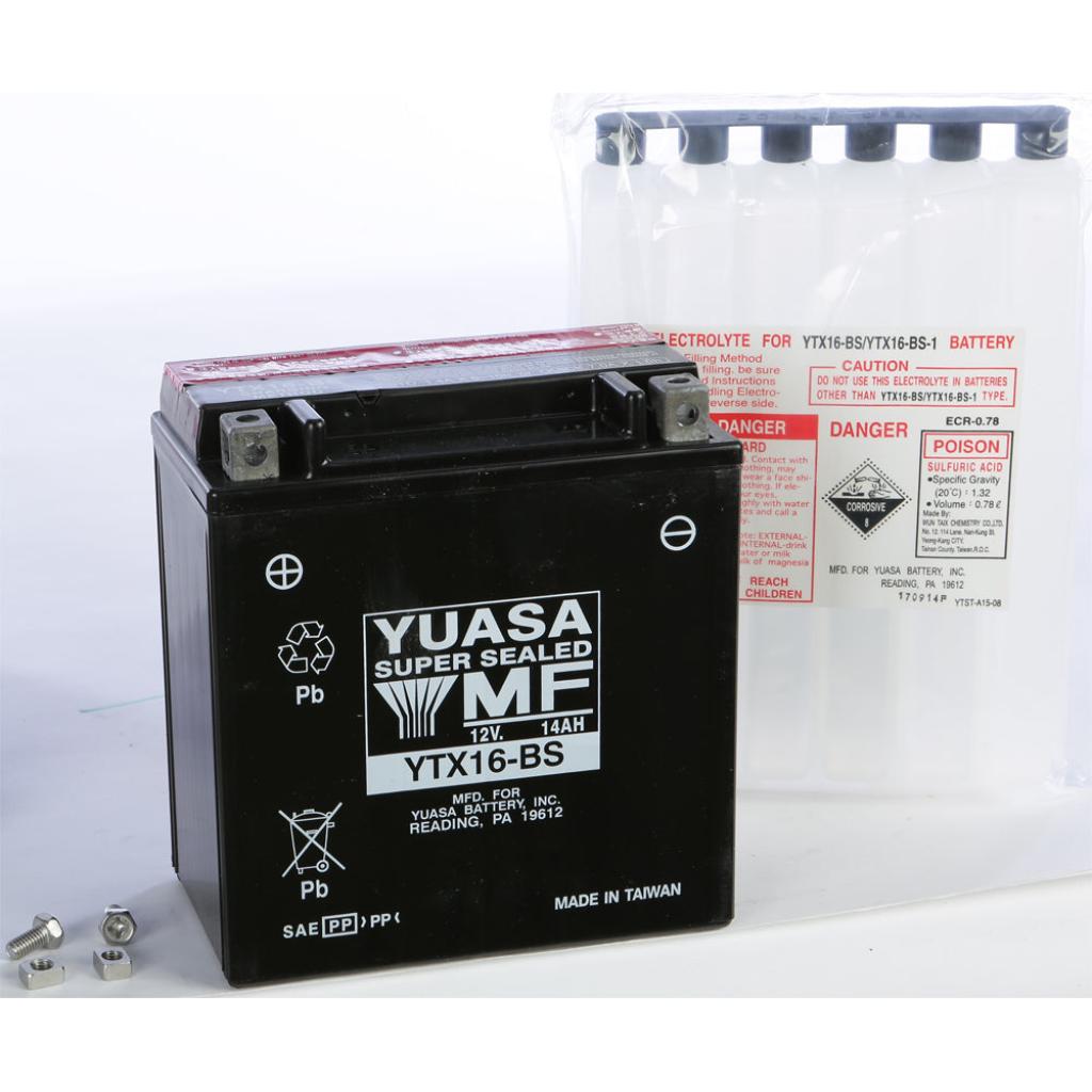 Yuasa Battery Ytx16 Bs Maintenance Free - MojoMotoSport.com