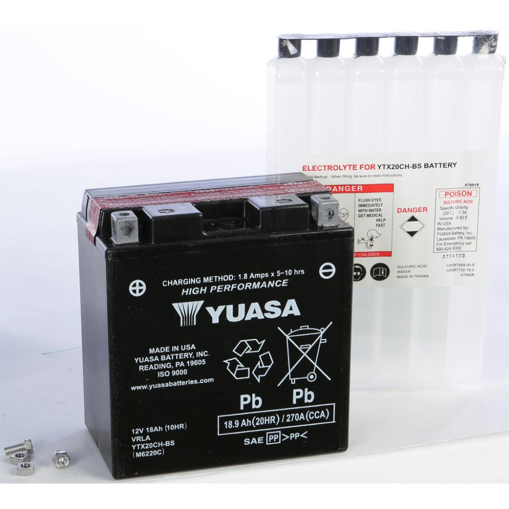 Yuasa Battery Ytx20ch Bs Maintenance Free - MojoMotoSport.com