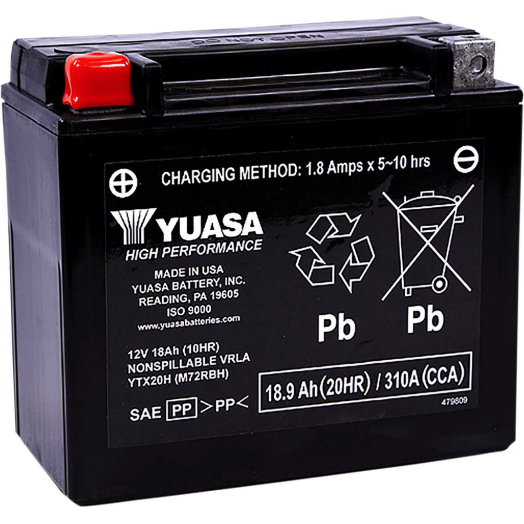 Yuasa Battery Ytx20h Sealed Factory Activated - MojoMotoSport.com