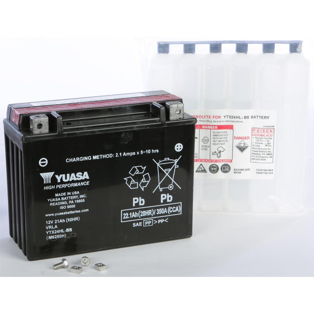 Yuasa Battery Ytx24hl Bs Maintenance Free - MojoMotoSport.com