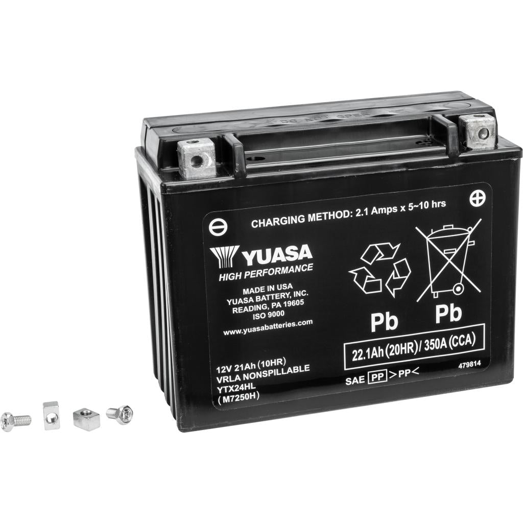 Yuasa Battery Ytx24hl Sealed Factory Activated - MojoMotoSport.com