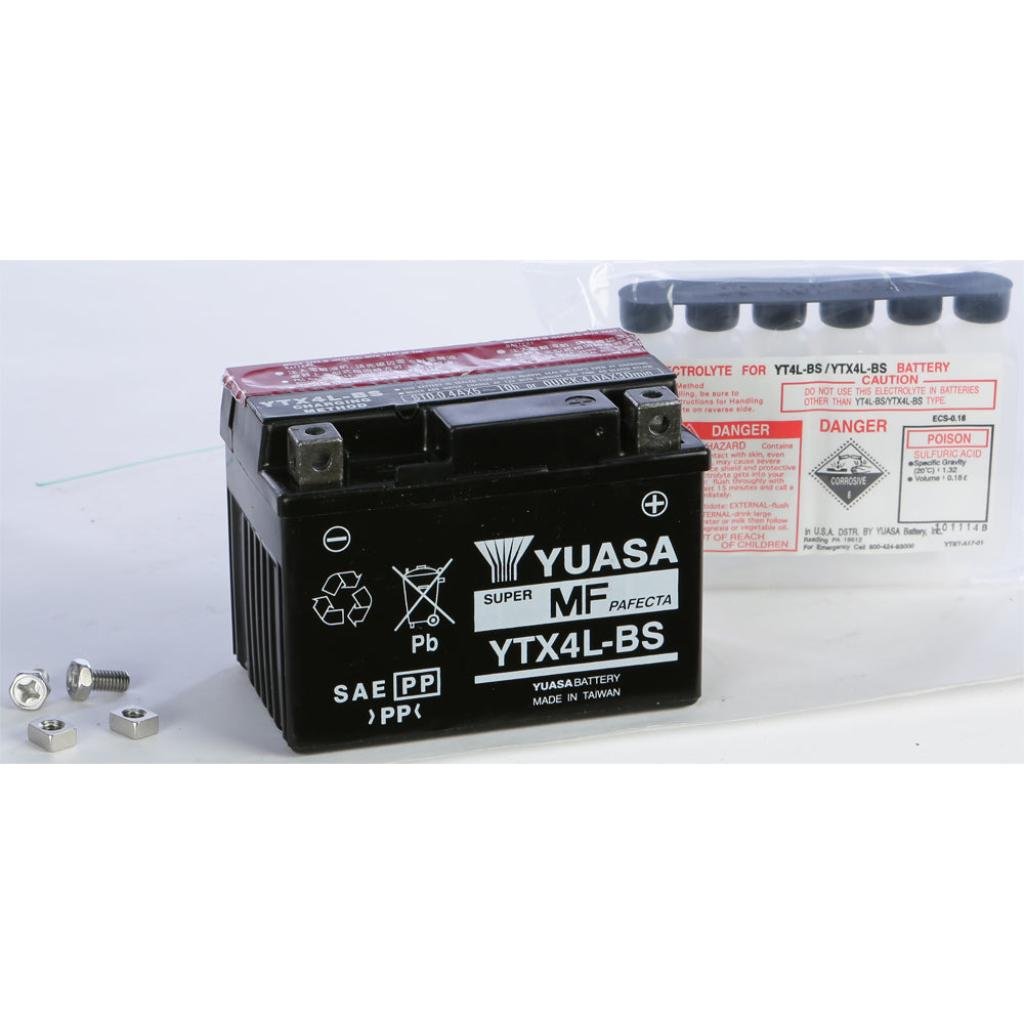 Yuasa Battery Ytx4l Bs Maintenance Free - MojoMotoSport.com