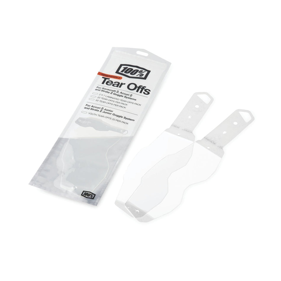 100% Gen 2 RC2/AC2/ST2 Tear - Offs - MojoMotoSport.com