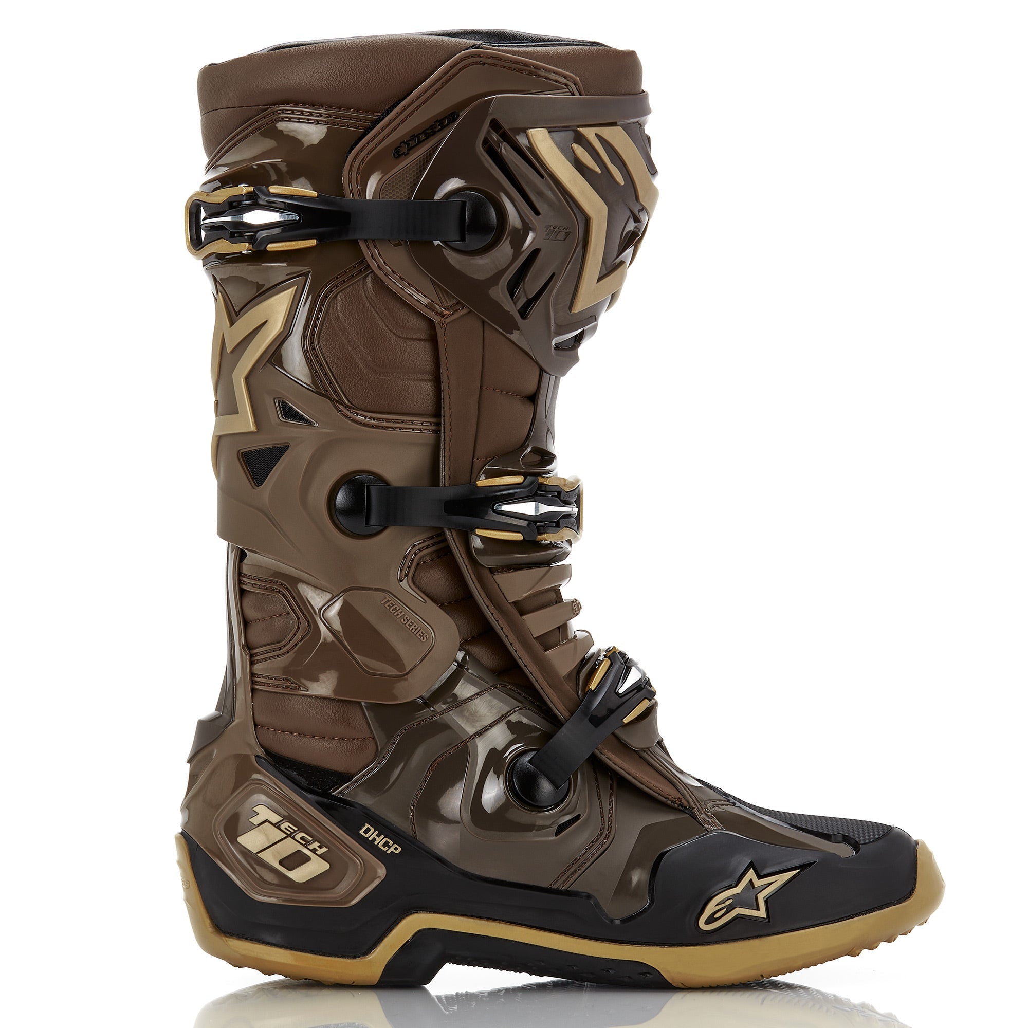 Alpinestars tech 10 hot sale black and gold