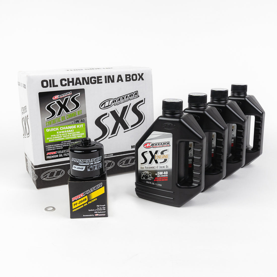 Maxima SXS Quick Change Kit 5w40 With Oil Filter Kawasaki KRX