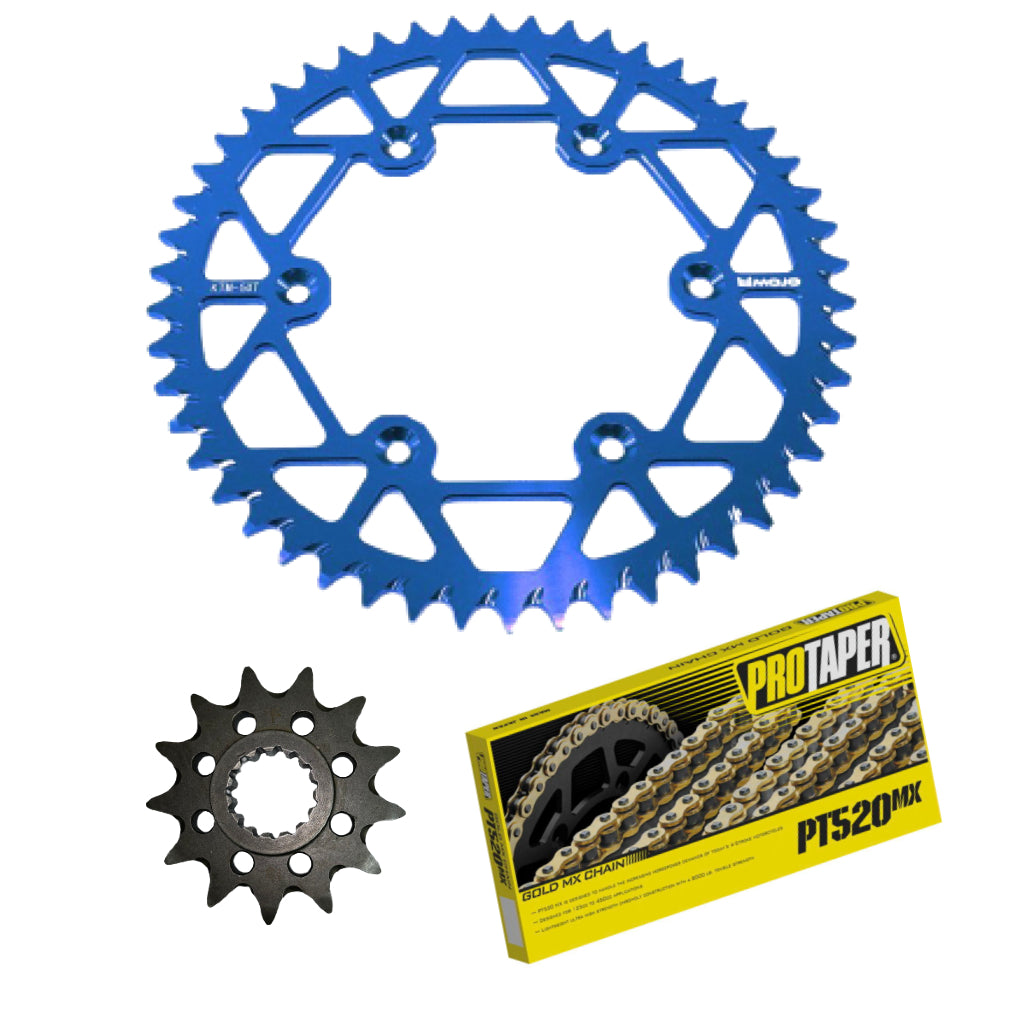 MOJO Husqvarna Chain and Sprocket Kit Dark Blue | MOJO-HUS-CSK-BLU