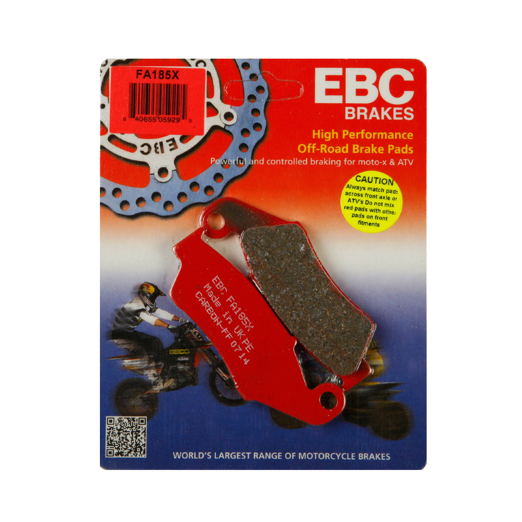 Pastilhas de freio dianteiro Ebc carbono "x" | fa185x