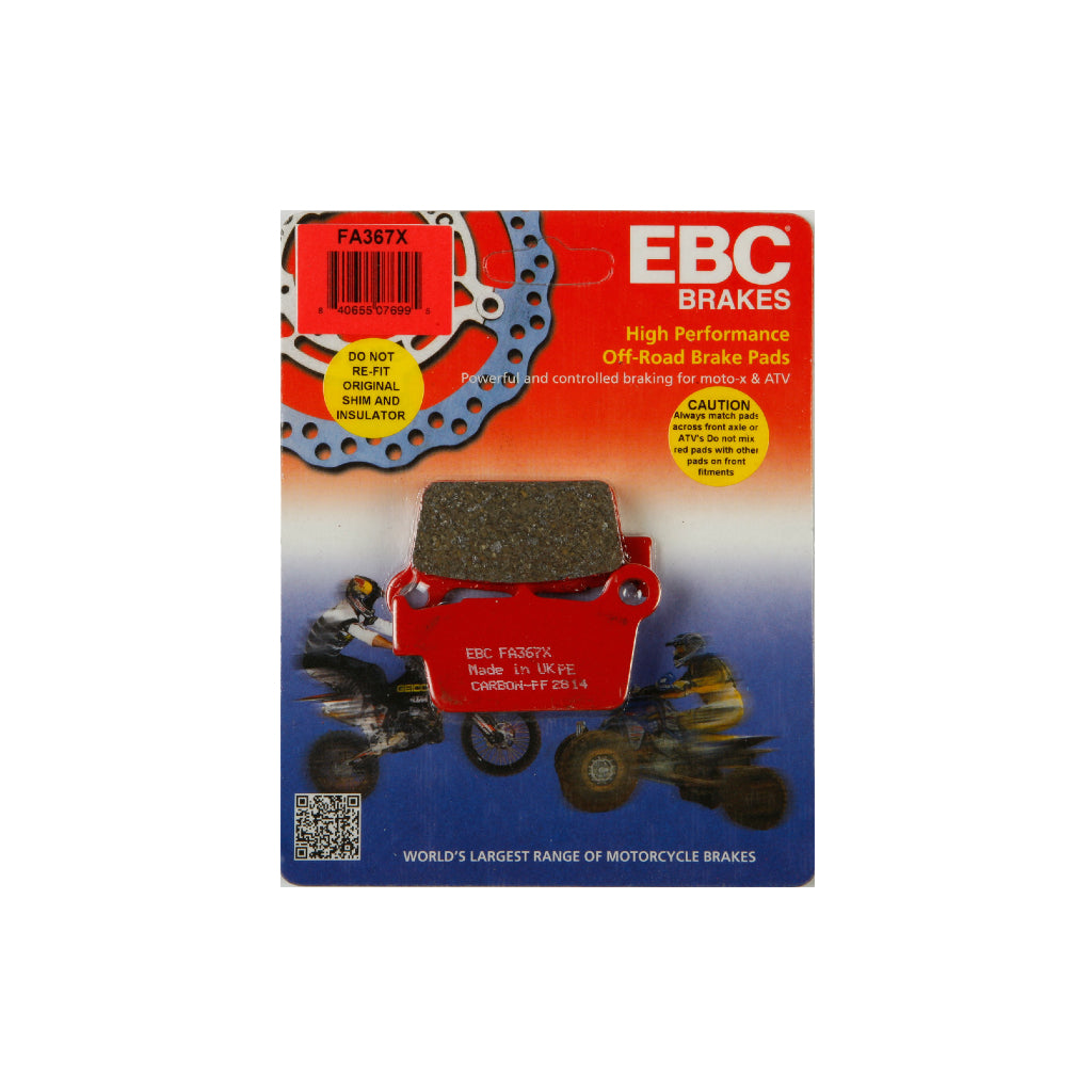 Ebc carbon "x" bremseklodser bag | fa367x
