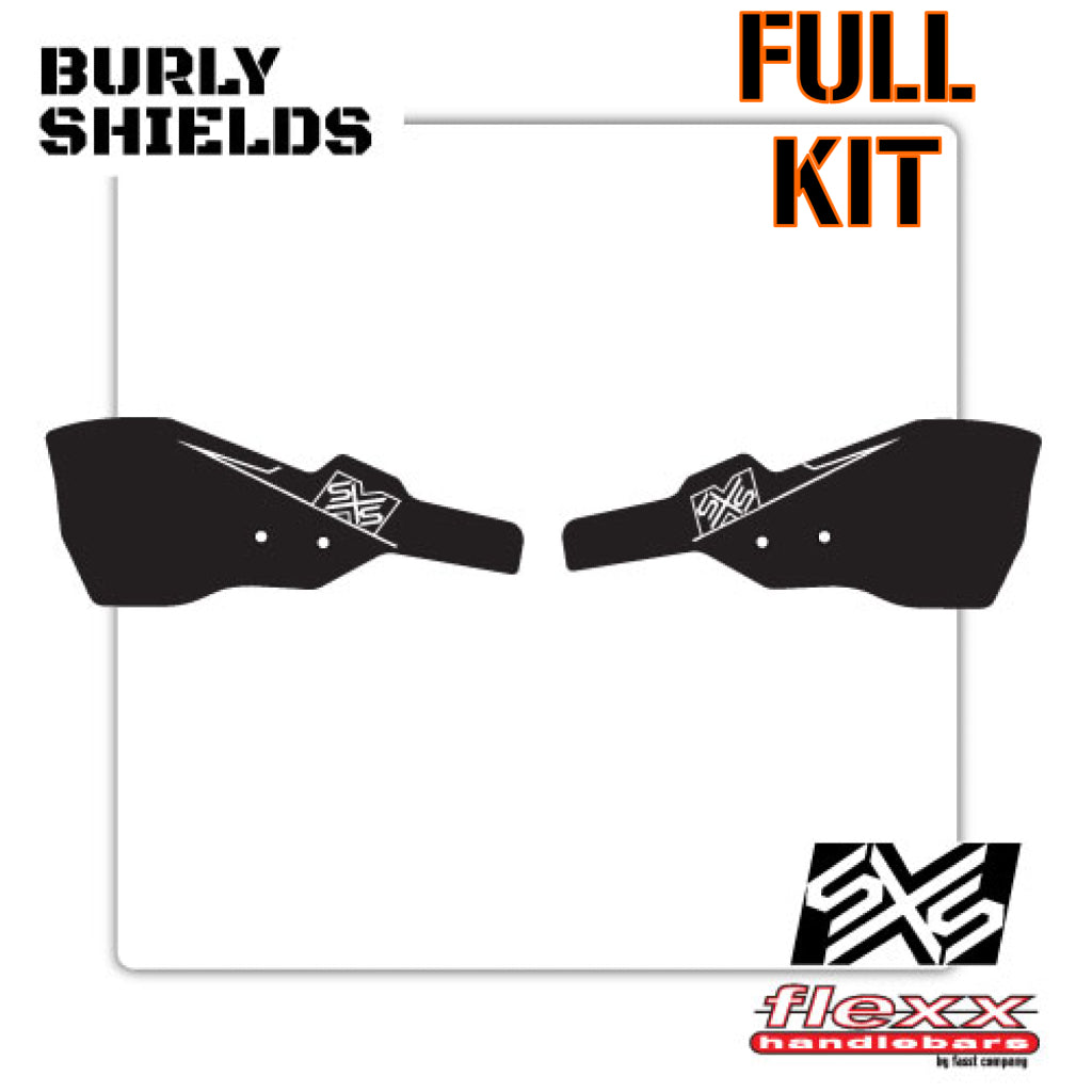 SXS Burly Handguard Shields Full Kit för Flexx Bars