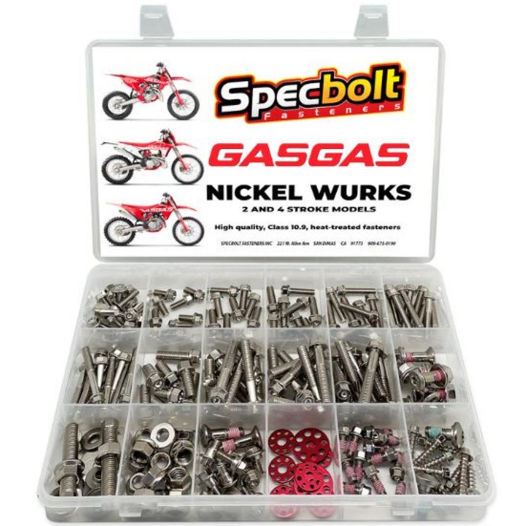 Specbolt - kit de wurks de níquel gasgas