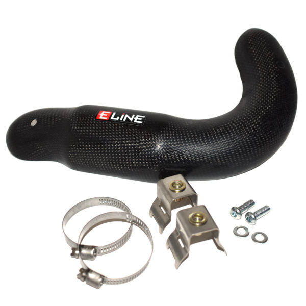 E-Line - Honda CRF450 FMF Powerbomb Carbon Fiber Pipe Guard (R) '04-'08, (X) '05-'14 | HPB45004