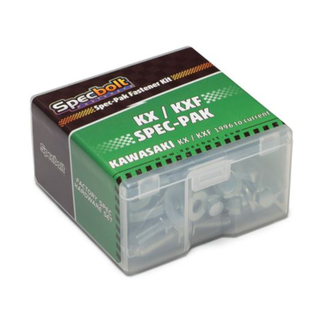 Specbolt - kit de fixation d'usine kawasaki 96-current kx/kxf spec-pak | sp-kaw-kxkxf
