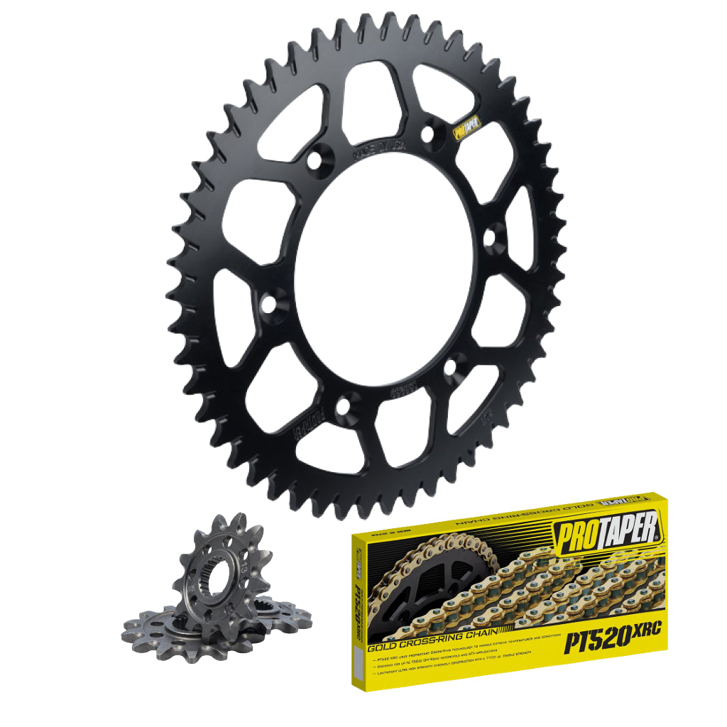 ProTaper Gold Series Chain & Sprocket Kit Kawasaki KDX/KLX/KX 200-500