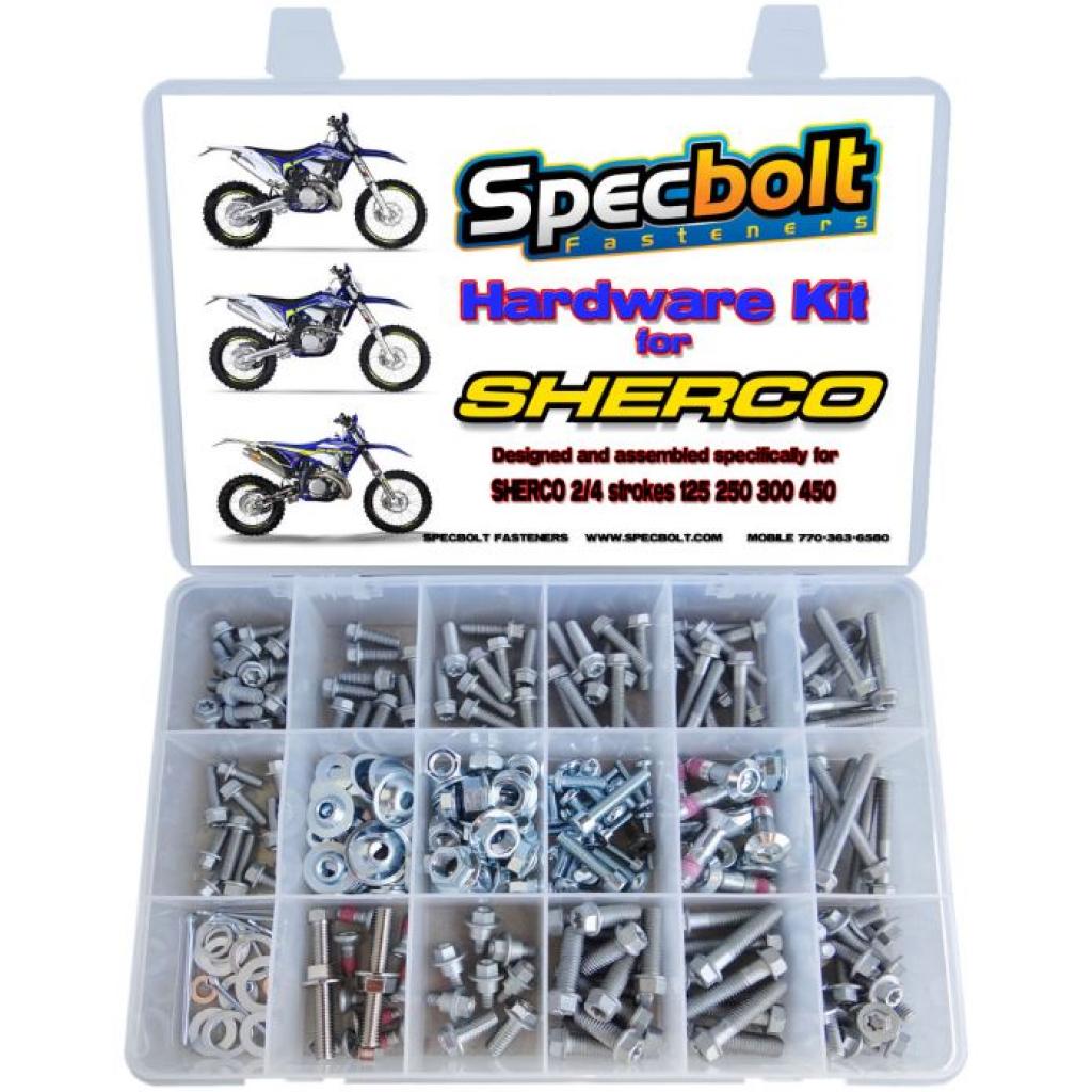 Specbolt - kit de parafuso de zinco sherco 300pc 2/4 tempos | sher300
