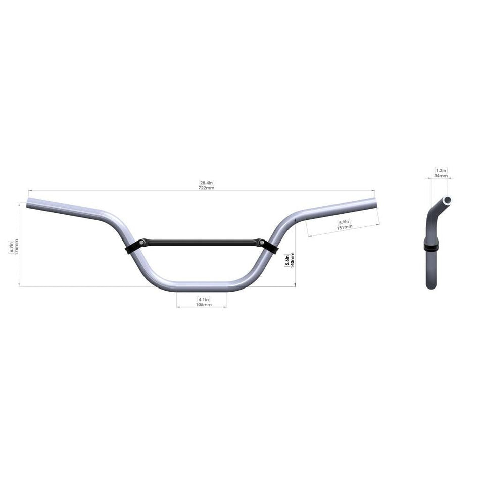 BBR Aluminum Handlebar | 520 - BBR - 1031 - MojoMotoSport.com