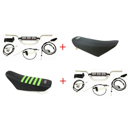 BBR Handlebar Riser/Tall Seat Combo Kawasaki KLX110 2003+ - MojoMotoSport.com