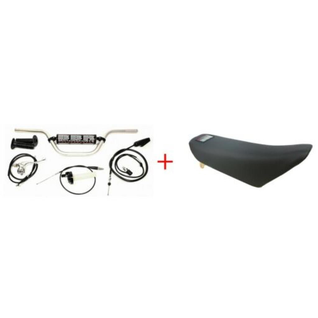BBR Handlebar Riser/Tall Seat Combo Kawasaki KLX110 2003+ - MojoMotoSport.com