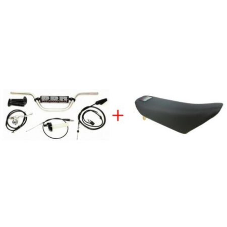 BBR Handlebar Riser/Tall Seat Combo Kawasaki KLX110 2003+ - MojoMotoSport.com