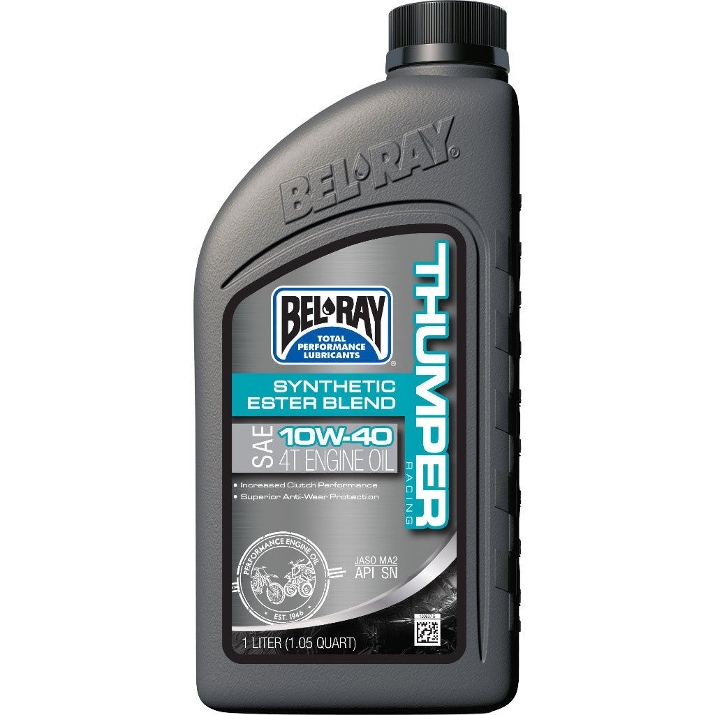 BEL - RAY Thumper Racing Synthetic Ester Blend 4T Engine Oil - MojoMotoSport.com