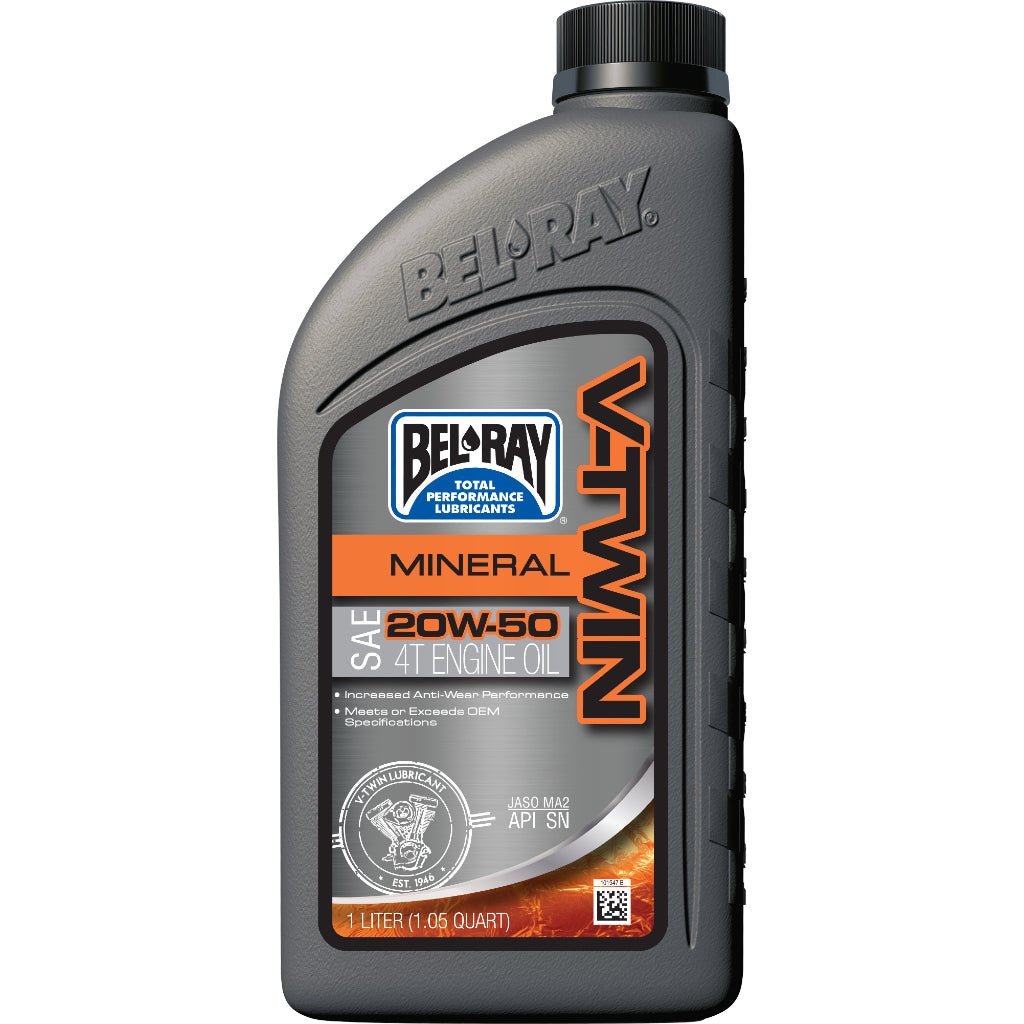 BEL - RAY V - Twin Mineral Engine Oil - MojoMotoSport.com