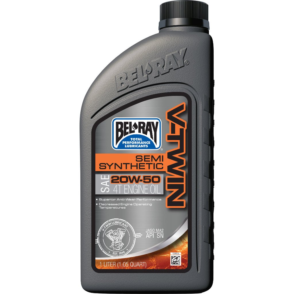 BEL - RAY V - Twin Semi - Synthetic Engine Oil - MojoMotoSport.com