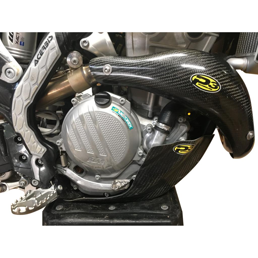 P3 Carbon Fiber Header Heat Shield For KTM/HUS | 201101