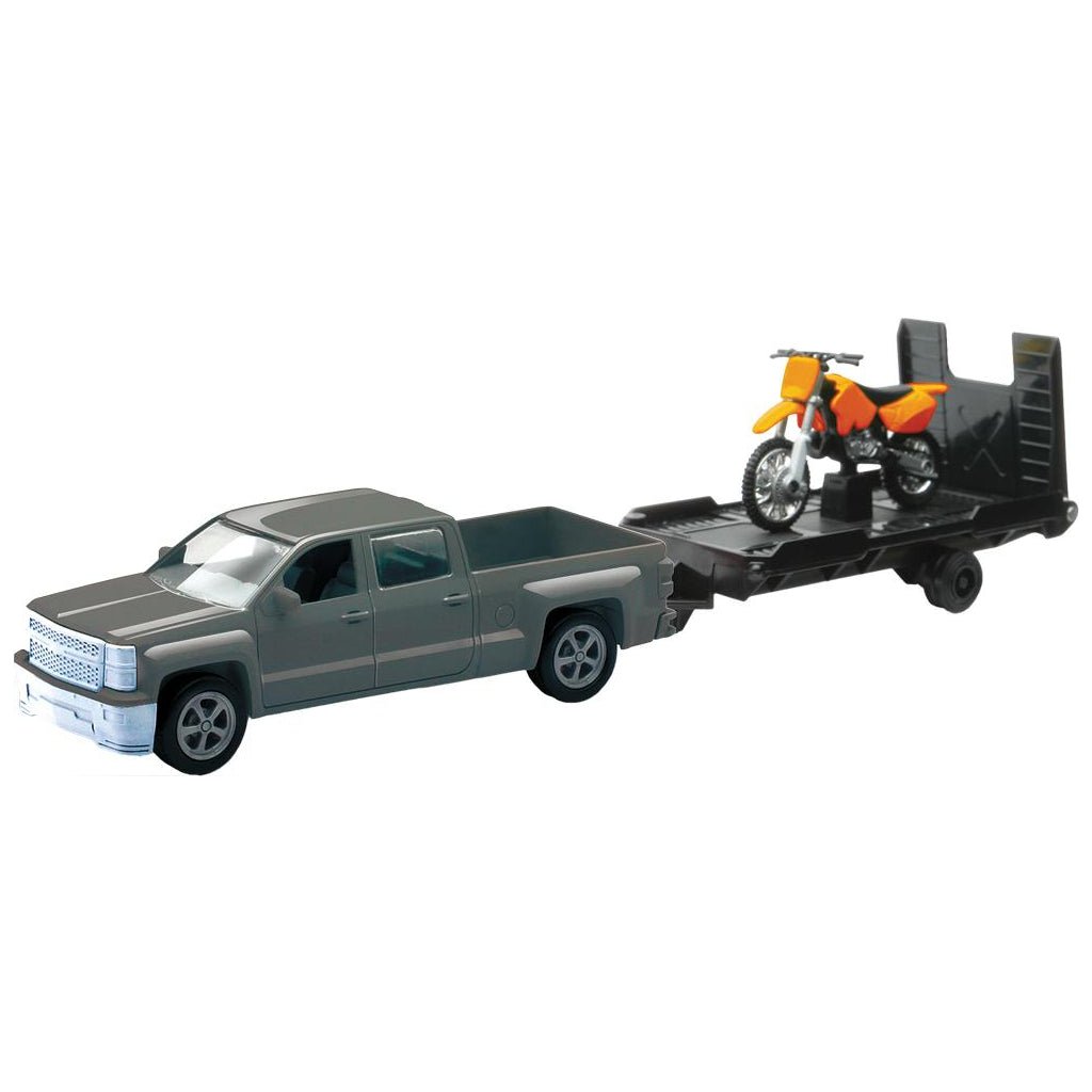 Chevy Truck & Trailer w/ Dirt Bike Replica Toys - MojoMotoSport.com