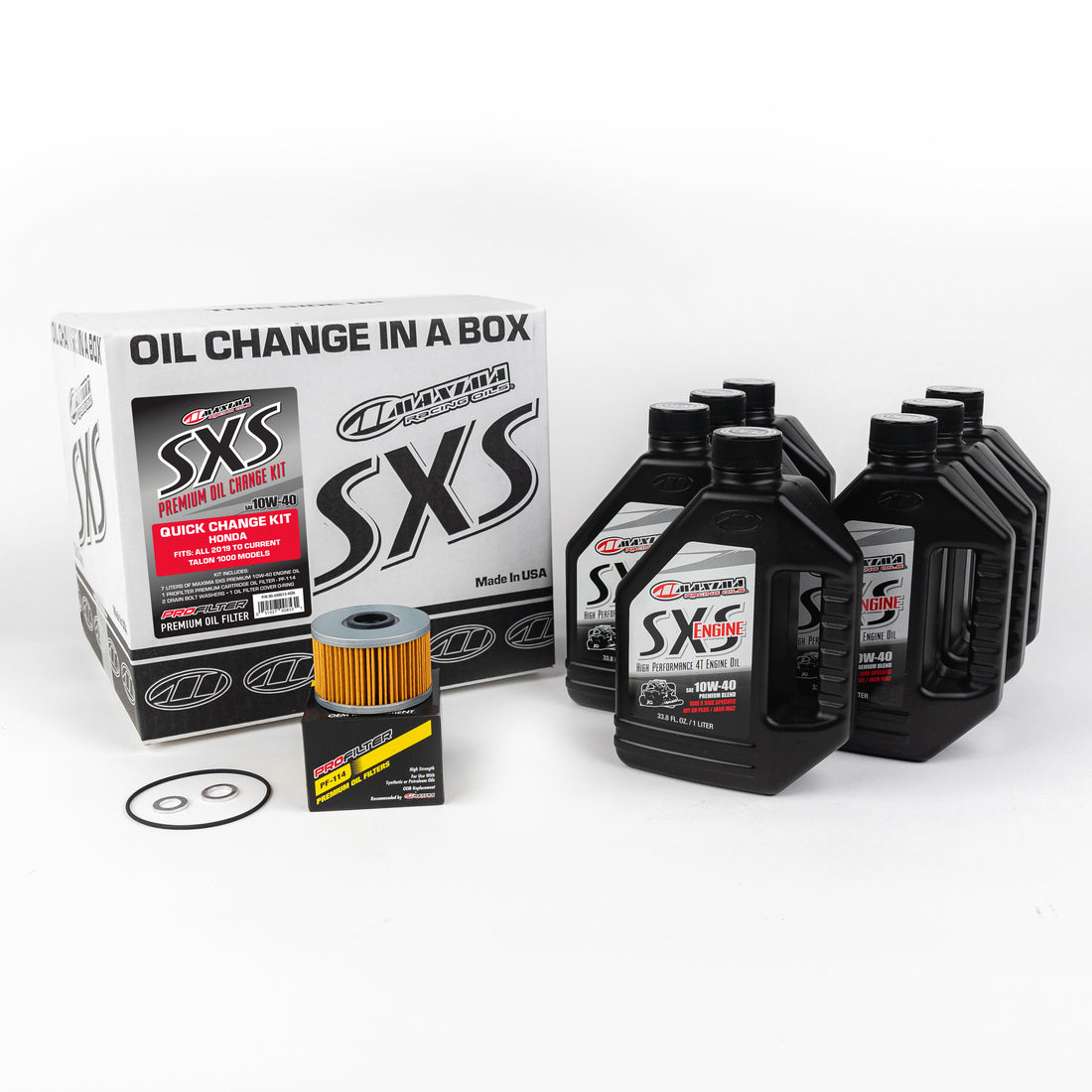 Maxima SXS Quick Change Kit 10w40 With Oil Filter Honda Talon