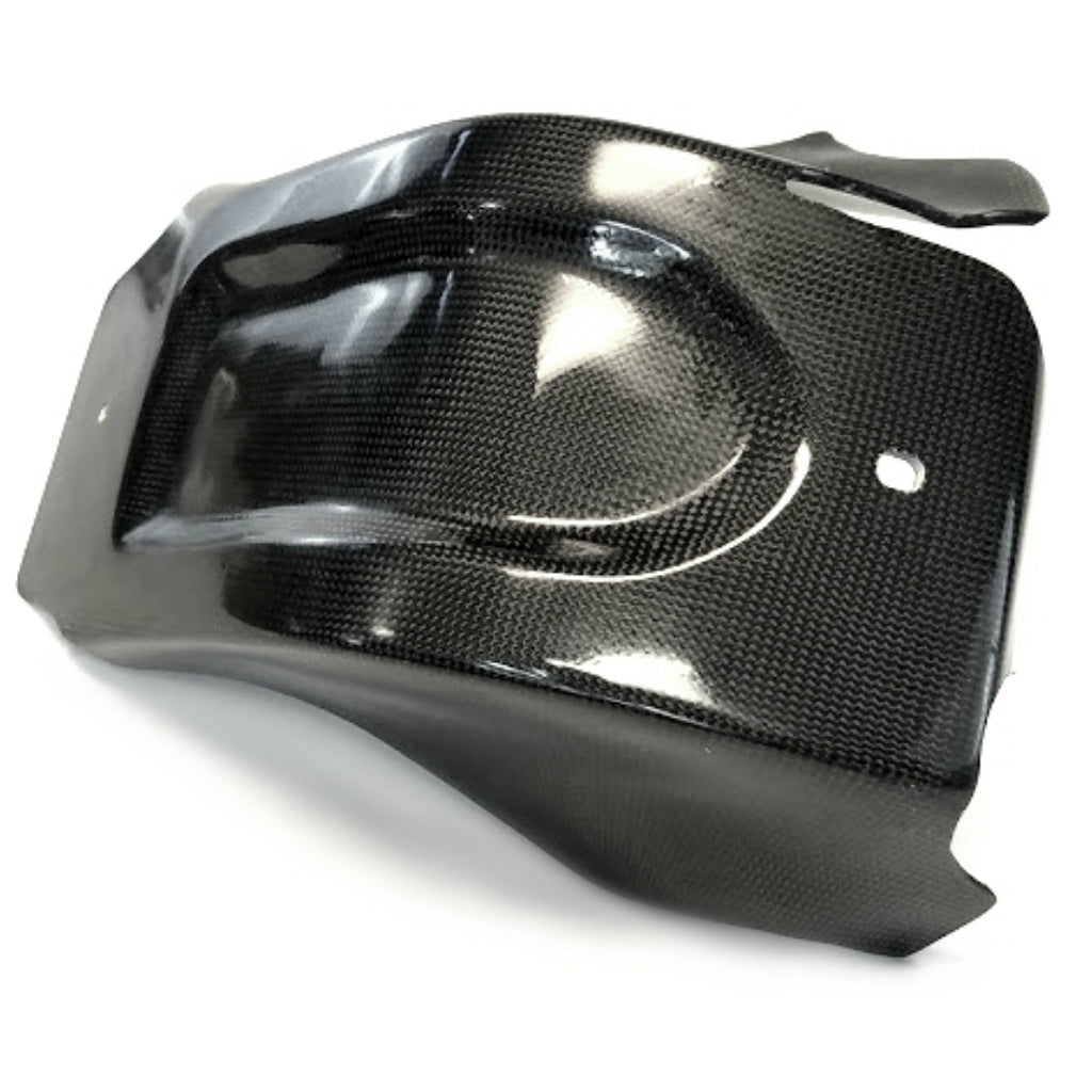 E - Line - KTM/Husqvarna 125/150 Carbon Fiber Skid Plate | MSP15016 [OPEN PACKAGE RETURN] - MojoMotoSport.com