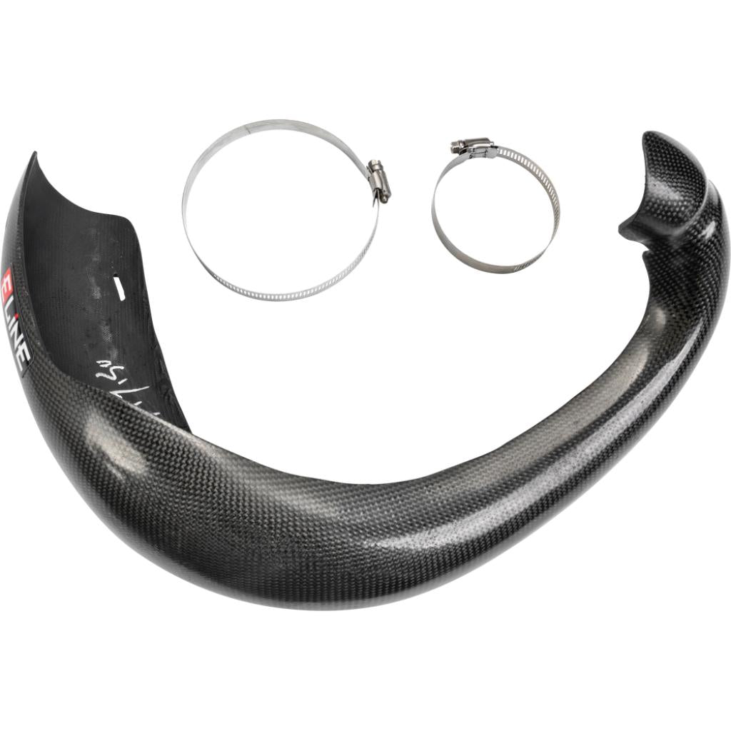 E - Line - KTM/Husqvarna 150 Carbon Fiber Pipe Guard for Stock Pipes ('20 - '22) | MPG15020i - MojoMotoSport.com
