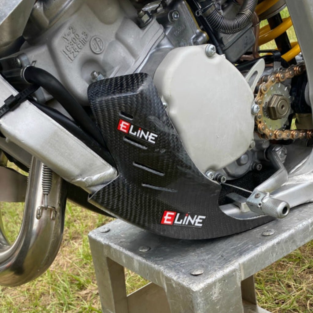 E - Line - Yamaha YZ125/X Carbon Fiber Skid Plate ('05 - '22) | YSP12520 - MojoMotoSport.com