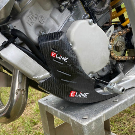 E - Line - Yamaha YZ125/X Carbon Fiber Skid Plate ('05 - '22) | YSP12520 - MojoMotoSport.com