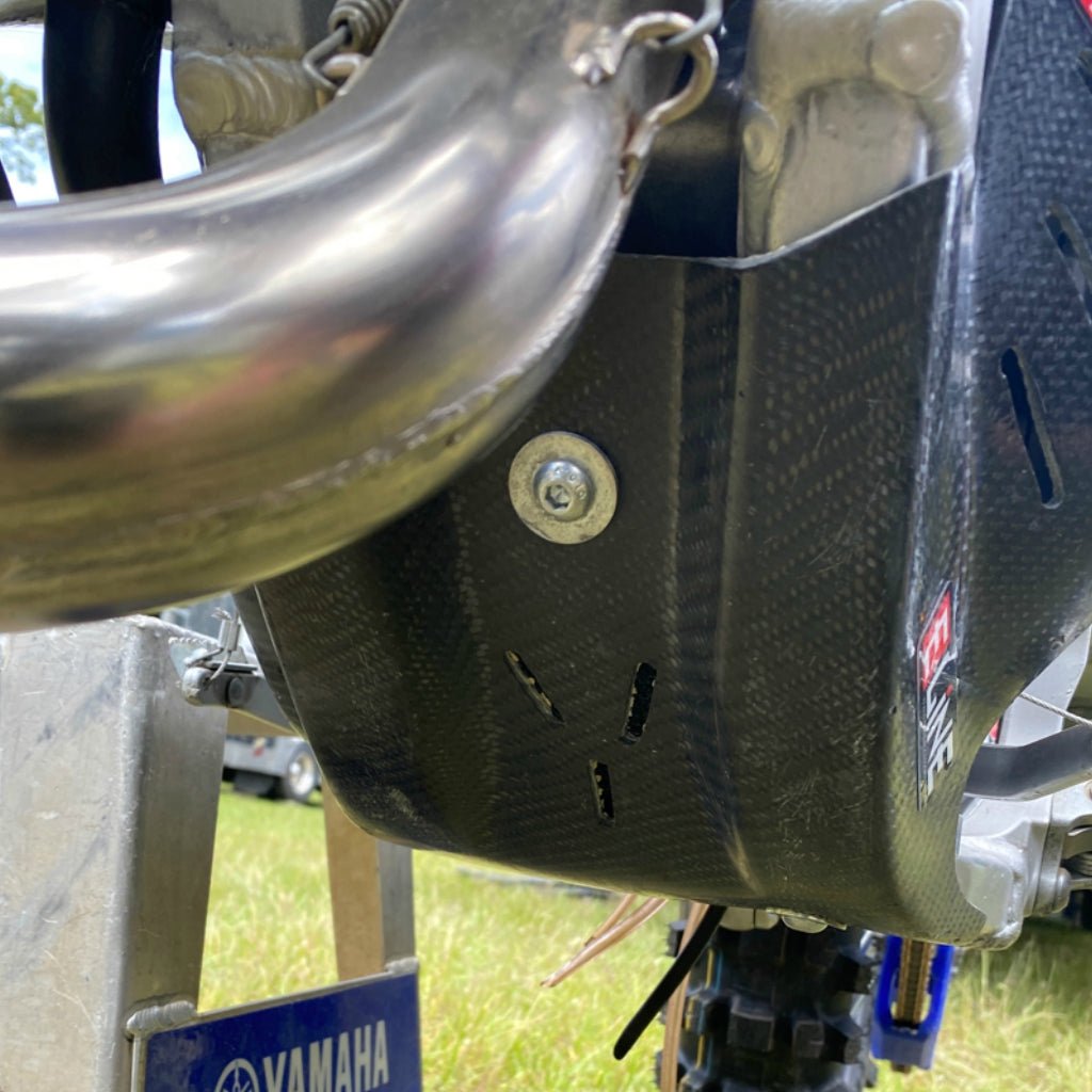 E - Line - Yamaha YZ125/X Carbon Fiber Skid Plate ('05 - '22) | YSP12520 - MojoMotoSport.com